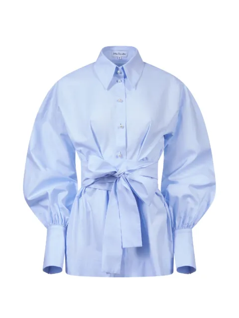 Mia Peculiar balloon sleeve shirt Blue 04MPCS01BABYBLUE