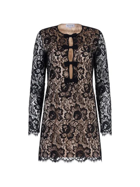 Mia Peculiar lace bows mini dress Black 03MPLD03