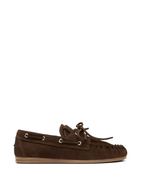 ALOHAS Rowan laces suede loafers Brown S101044