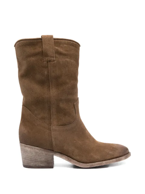 curiositè leather cowboy boots Brown 2808