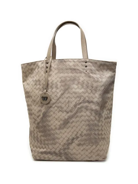 Bottega Veneta Pre-Owned 2012-2025 Nylon Intrecciolusion tote bag Brown U5EDOVYVIPLNR6SA