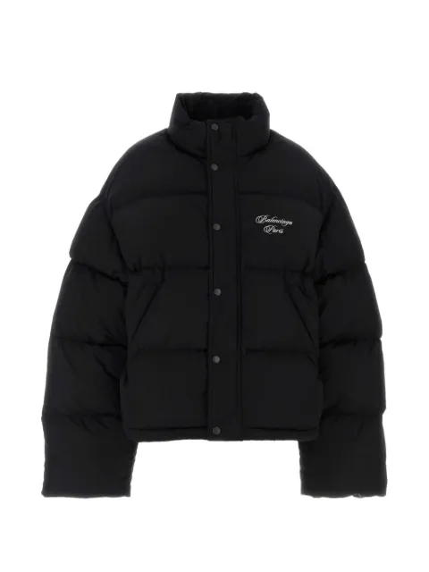 Balenciaga cotton blend down jacket Black 857732TPQ38