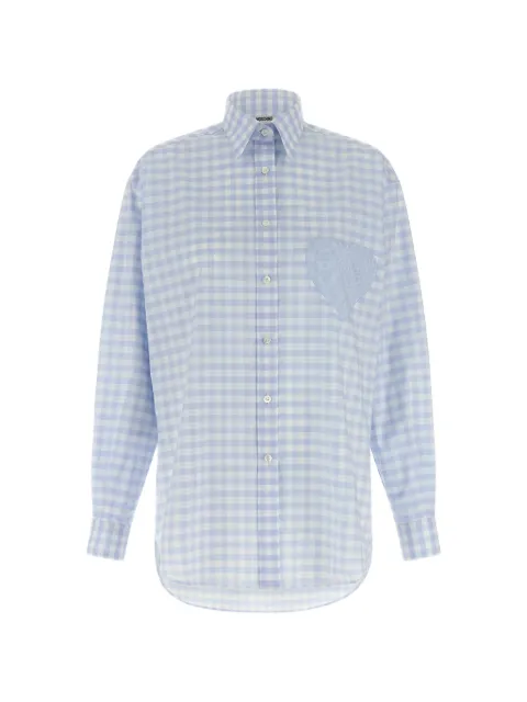 Moschino Heart Vichy shirt Blue A020505363266