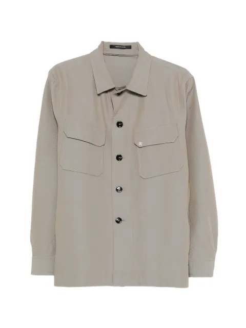 Tagliatore chest-pocket buttoned shirt Grey GCALVIN770188U