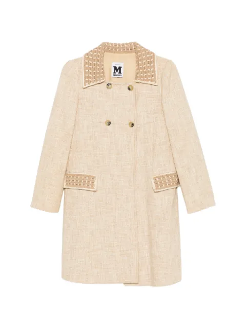 Missoni Pre-Owned 2010s cotton double-breasted coat Neutrals MI450AMT