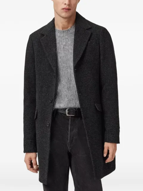 AllSaints Caspian textured coat Grey M023OD