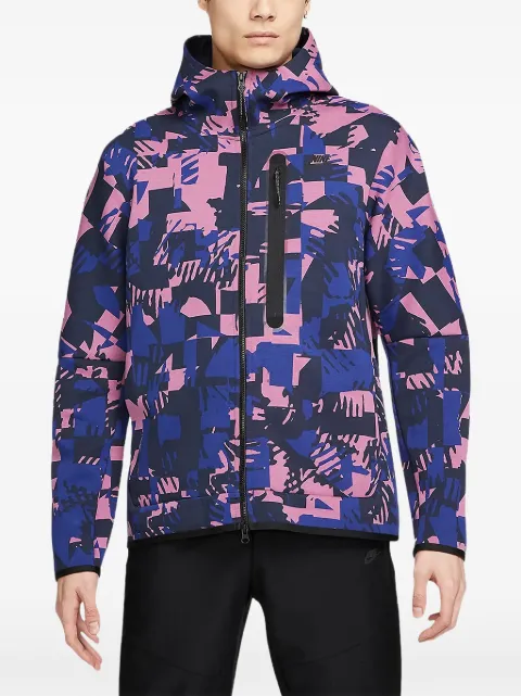 Nike patterned hoodie Blue DM6456