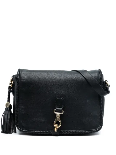 Gucci Pre-Owned 2016-2025 Leather Marrakech crossbody bag Black N3XU0SAWCTT69K37