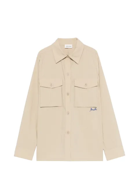 P.A.R.O.S.H. chest-pocket shirt Neutrals D380650NINJA26