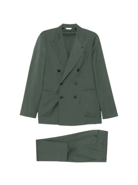 Manuel Ritz double-breasted blazer Green 4032A3005