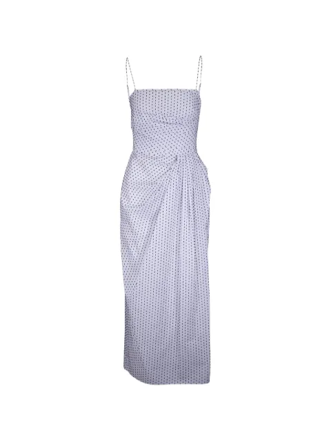 Adam Lippes Cari spaghetti-strap draped dress White R26761KOWTINK