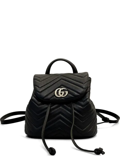 Gucci mini GG Marmont quilted backpack Black 855921AAFXD