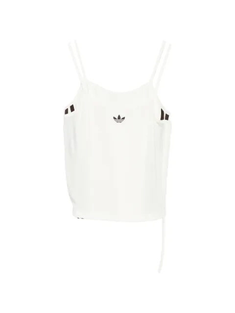 adidas double strap logo tank top White KW4525