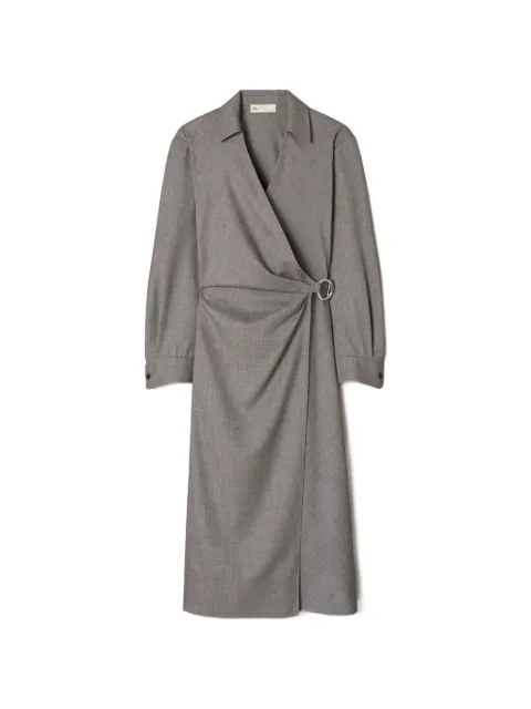 Tory Burch wool wrap dress Grey 181211