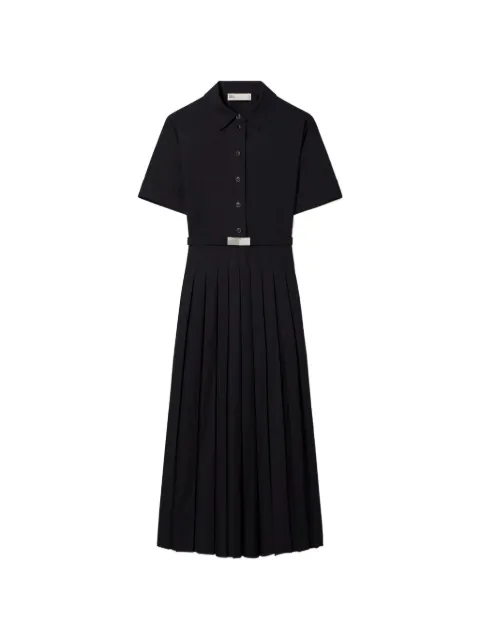 Tory Burch pleated poplin shirtdress Black 177635