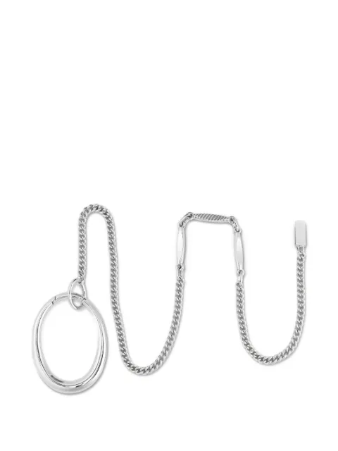 Tory Burch pierced ring with chain Silver 183878