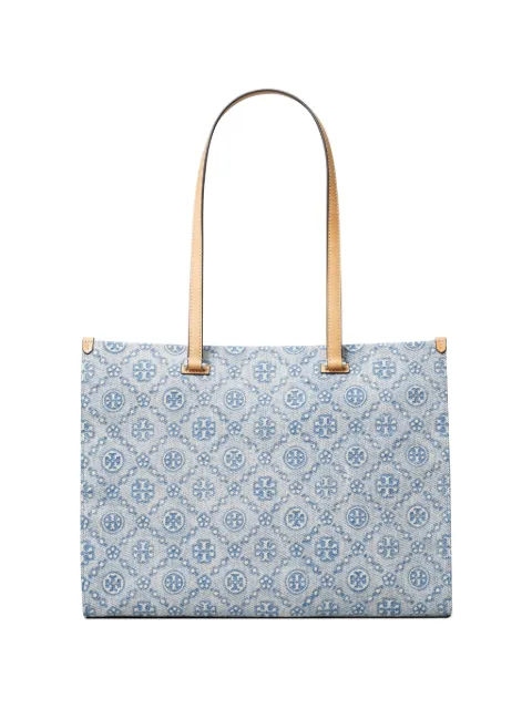 Tory Burch T Monogram denim tote Blue 180592