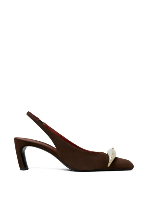 Tory Burch Pierced slingback heels Brown 179113