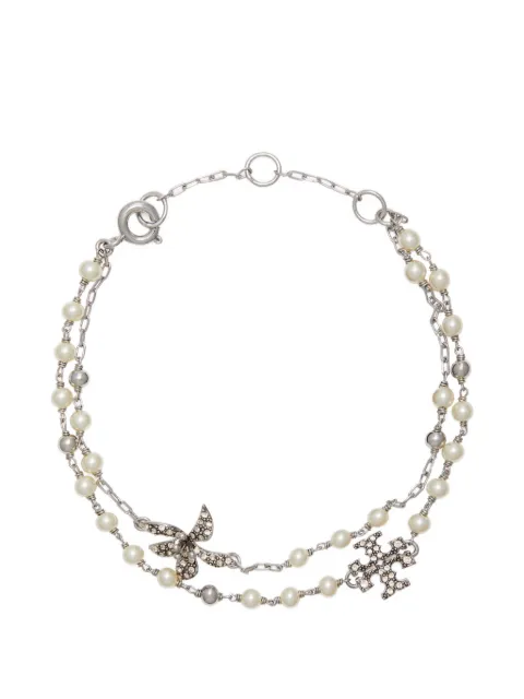 Tory Burch Moondance multi strand pearl bracelet Silver 180868
