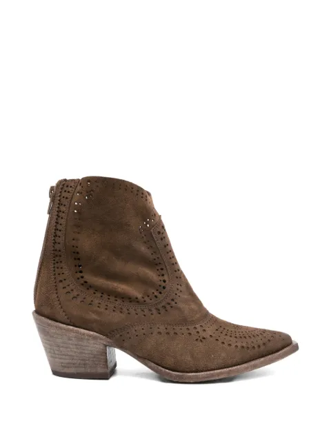 curiositè leather Cowboy boots Brown 246530