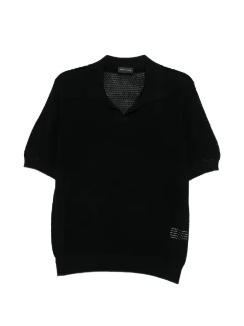 Tagliatore polo-collar T-shirt Black GDAKAR22KPWE2602
