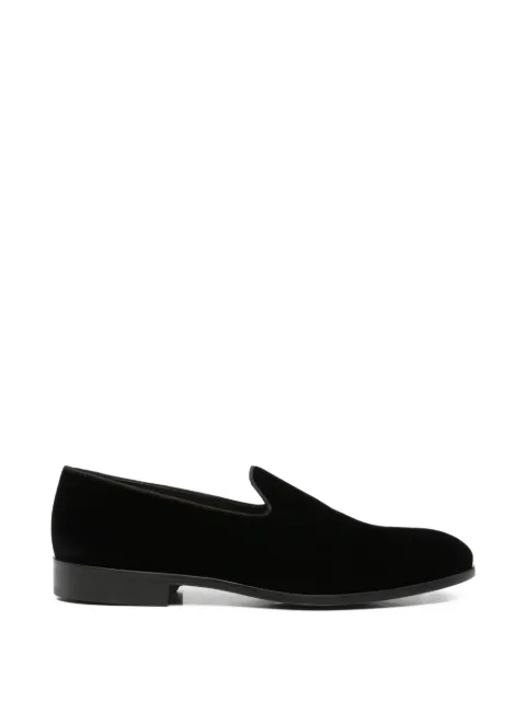 Doucal's velvet-effect loafers Black DU3529RENNUF034