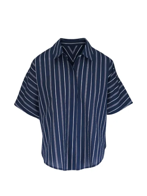 Zero + Maria Cornejo striped shirt Blue A26RPS601INKWHITE