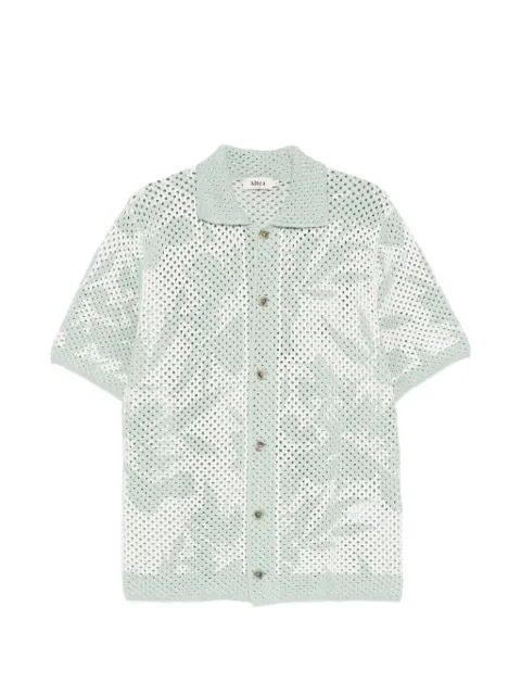 Altea Floreal-print short-sleeve shirt Green 2651121