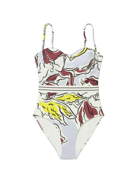 Tory Burch balconette swimsuit White 181806