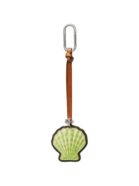 Tory Burch leather shell bag charm Green 179177
