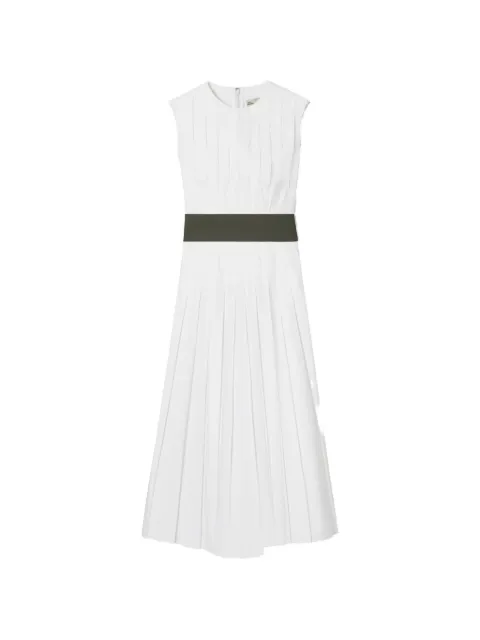 Tory Burch pleated poplin dress White 177632