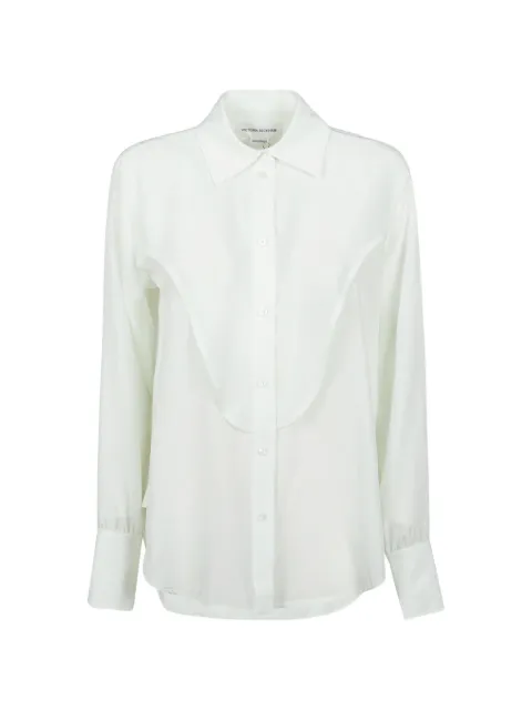 Victoria Beckham button-up collared shirt White 1126WSH006974C