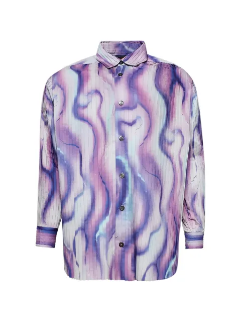 Casella Meyer pleated river shirt Purple VIPTPSAPR