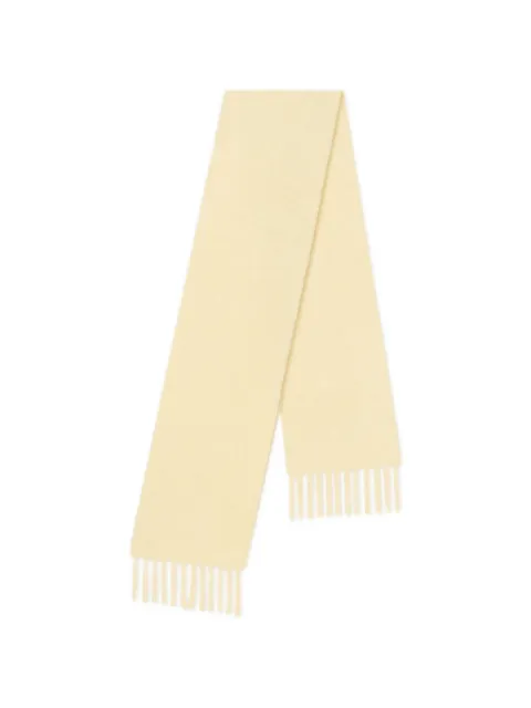 Nanushka Fluff fringe scarf Yellow NU25CRSC08511