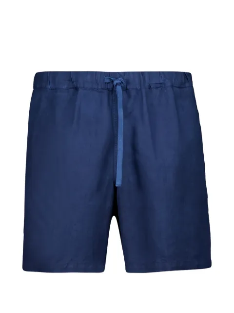 120% Lino drawstring-fastening shorts Blue 33ALIM29DZ0253S00
