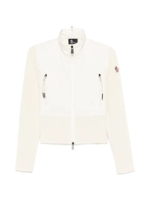 Moncler Grenoble zip-up cardigan Neutrals L10989B00004M9113