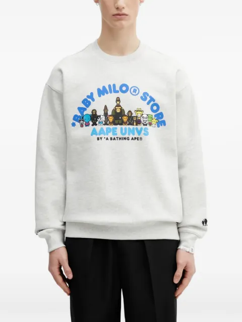 AAPE BY *A BATHING APE® x Baby Milo Store AAPEUNVS crew neck sweatshirt Grey AAPSWM9794XAP