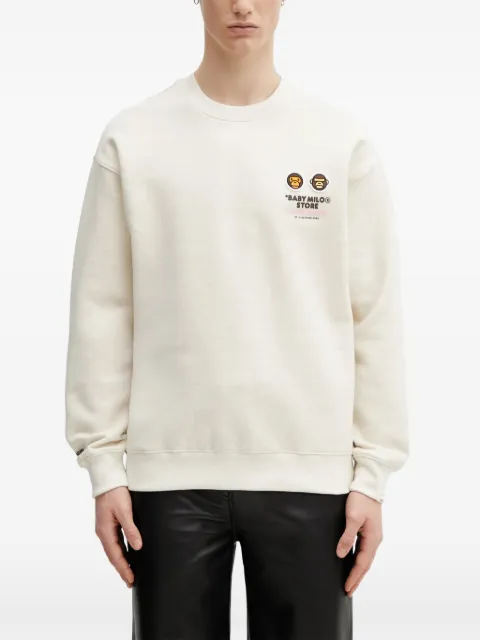 AAPE BY *A BATHING APE® x Baby Milo Store AAPEUNVS crew neck sweatshirt Neutrals AAPSWM9795XBP