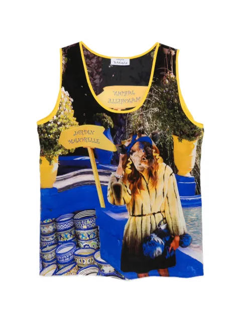 The Artistylist Jardin Majorelle tank top Blue JARDINMAJURELLETOP