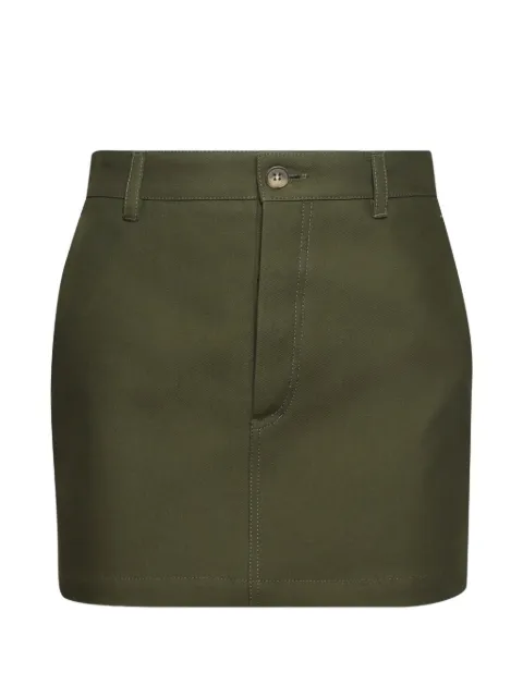 WARDROBE.NYC drill mini skirt Green W3016F25CO