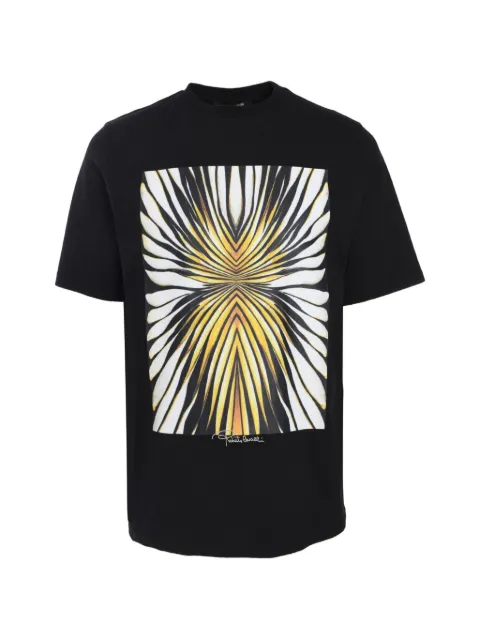 Roberto Cavalli graphic-print T-shirt Black TRT61AJD060