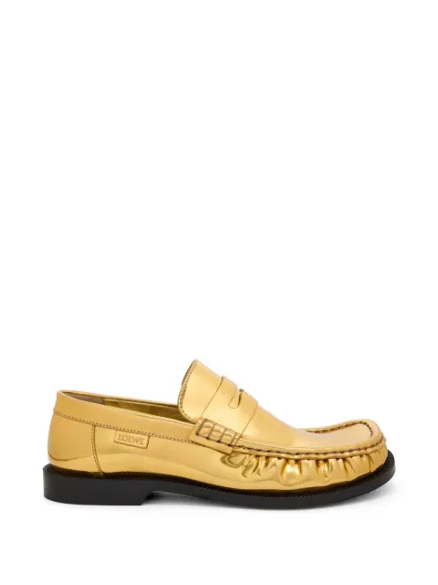 LOEWE Campo loafers Gold LLSC290X31
