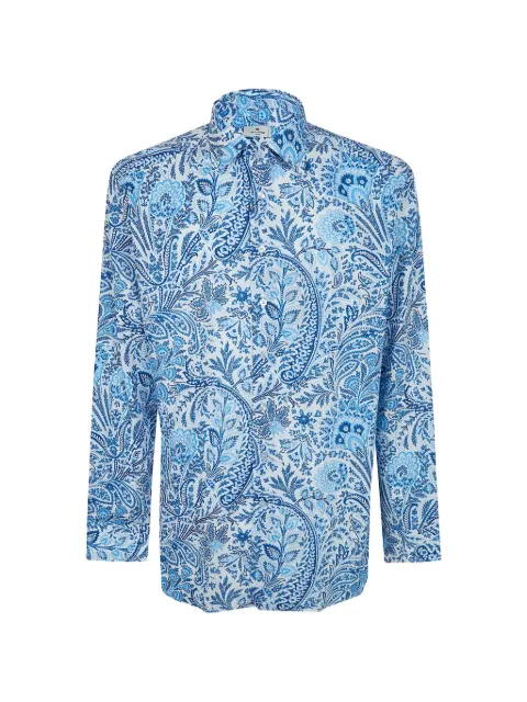 ETRO paisley-print shirt Blue MRIB002599SAEG2