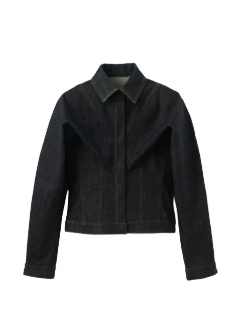 Jacquemus The Châle denim jacket Blue JAW00140AD00036