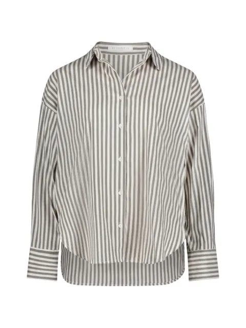 BETTY & CO vertical-stripe long-sleeve shirt Green 80013317