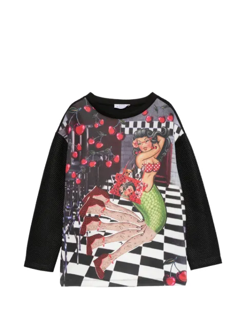The Artistylist MARMAID graphic-print sweatshirt Black MARMAID