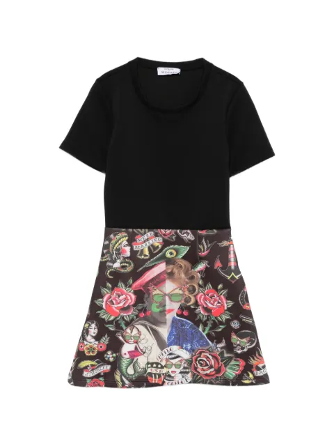The Artistylist short-sleeve mini dress Black OLDSCHOOLNEWDRESS