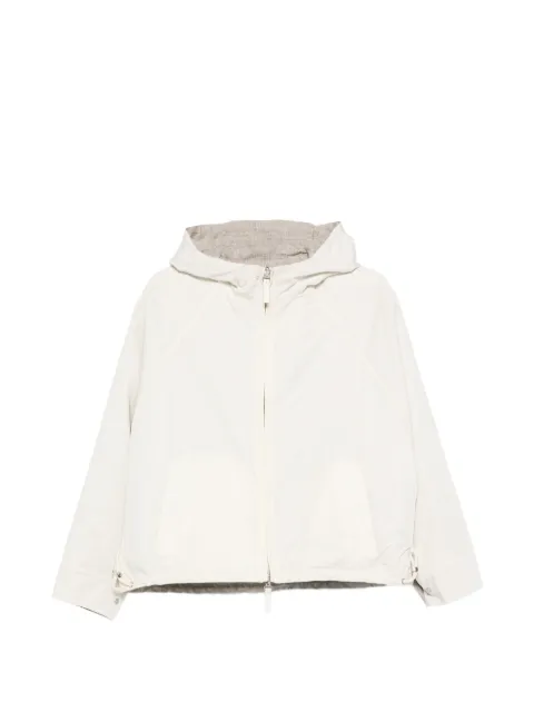 Yves Salomon reversible hooded jacket Neutrals 26EFV01161L06W