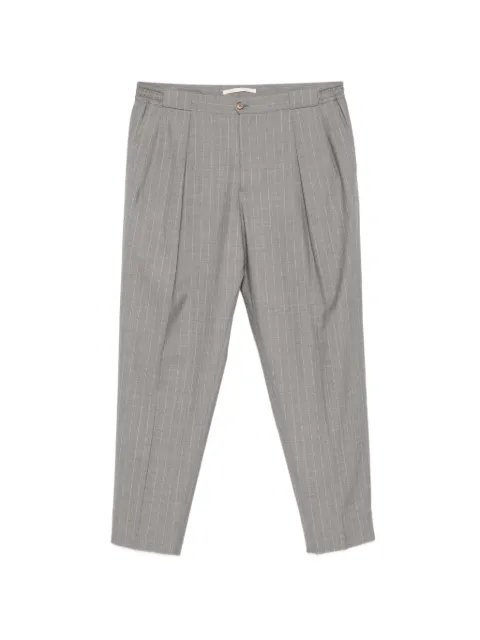 Briglia 1949 Portobellos pinstripe pleated trousers Grey 300182