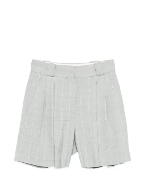 Blazé Milano After You Fell pinstripe pleated shorts Blue PTFPA01AFY
